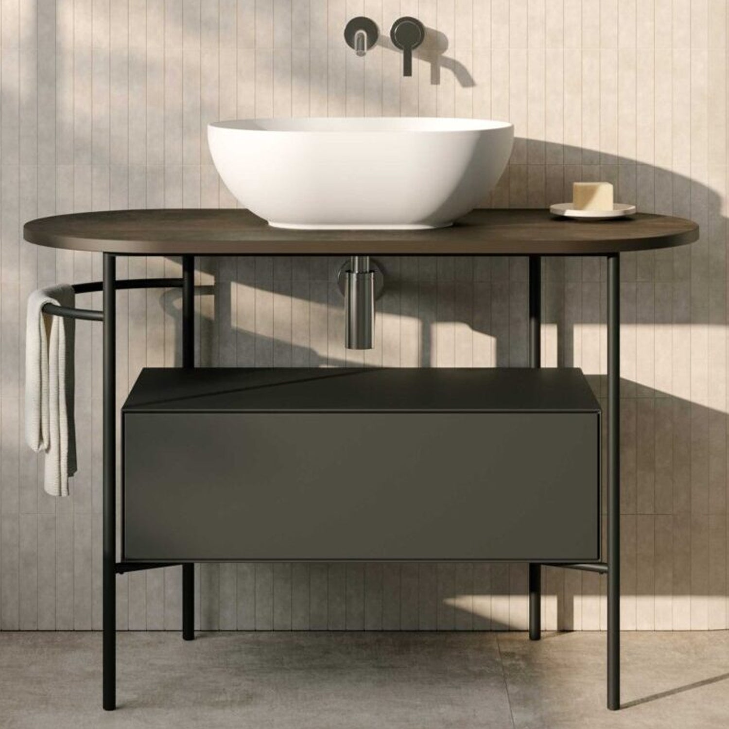 Lavabo da appoggio T-Edge 50x36 cm Ceramica Globo - Bianco lucido  B6O50.BI