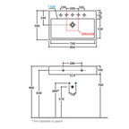 Lavabo Sospeso o D'appoggio Ceramica Globo Classic 80x50