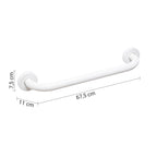 Maniglione orizzontale e verticale lunghezza 60 cm modello Fortis Gedy - Colore Bianco