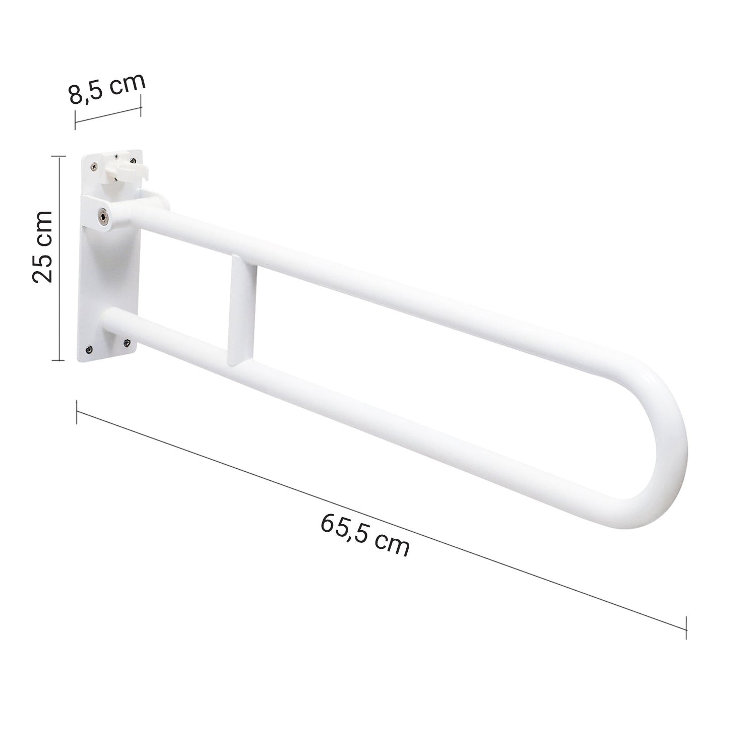 Appoggio ribaltabile modello Fortis Gedy - Finitura Bianca
