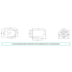 Vaso sospeso con copriwater soft close Nilo BathCore L 36 Ã— P 52 Ã— H 34 cm â€“ Bianco lucido