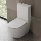 Vaso filomuro monoblocco 61x37 x 80 cm BathCore serie Aria - Bianco Lucido