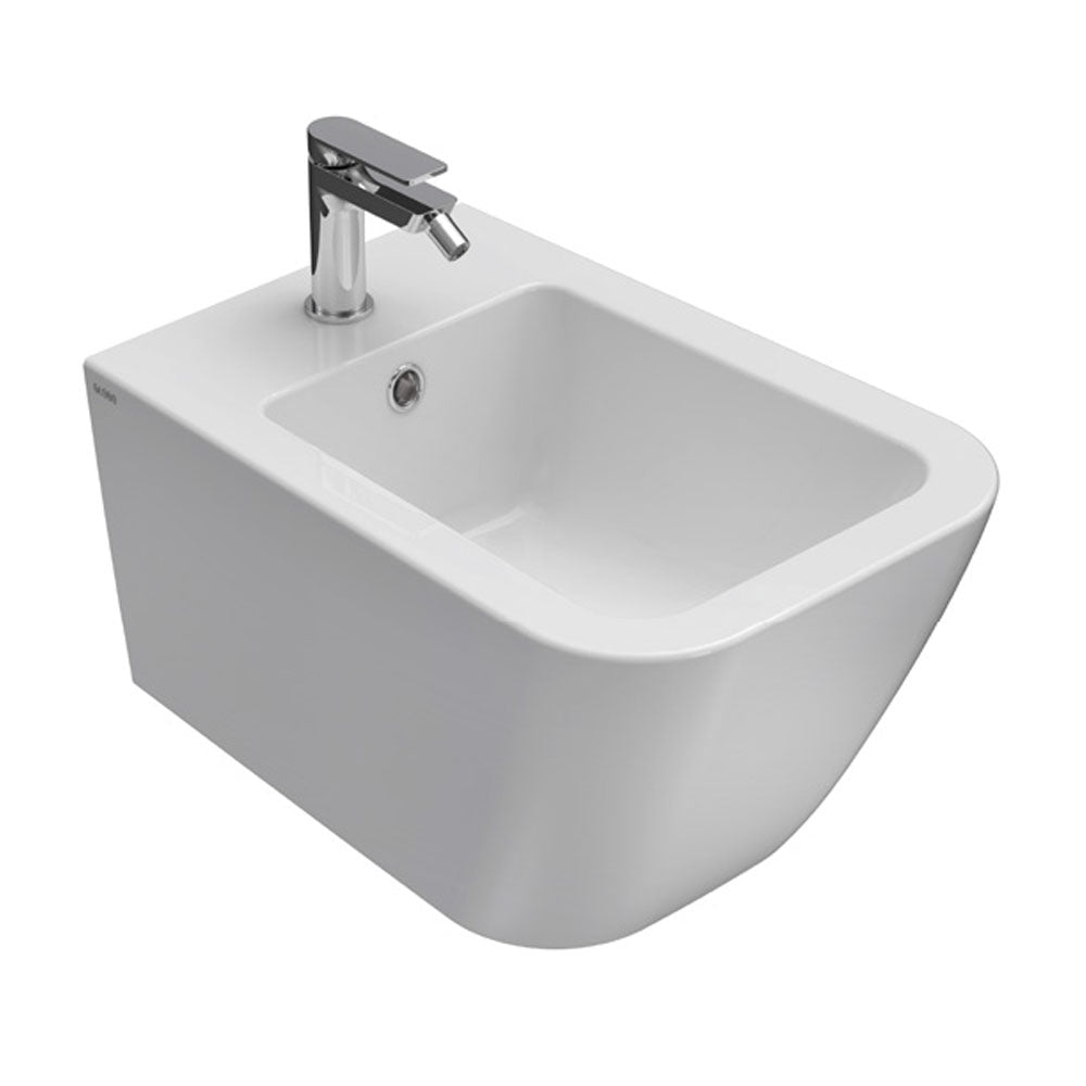 Sanitari Sospesi Ceramica Globo Stone 52 WC + BIDET + SEDILE Soft Close
