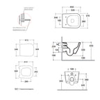 Sanitari Sospesi Ceramica Globo Stone 45 WC + BIDET + SEDILE SOFT CLOSE