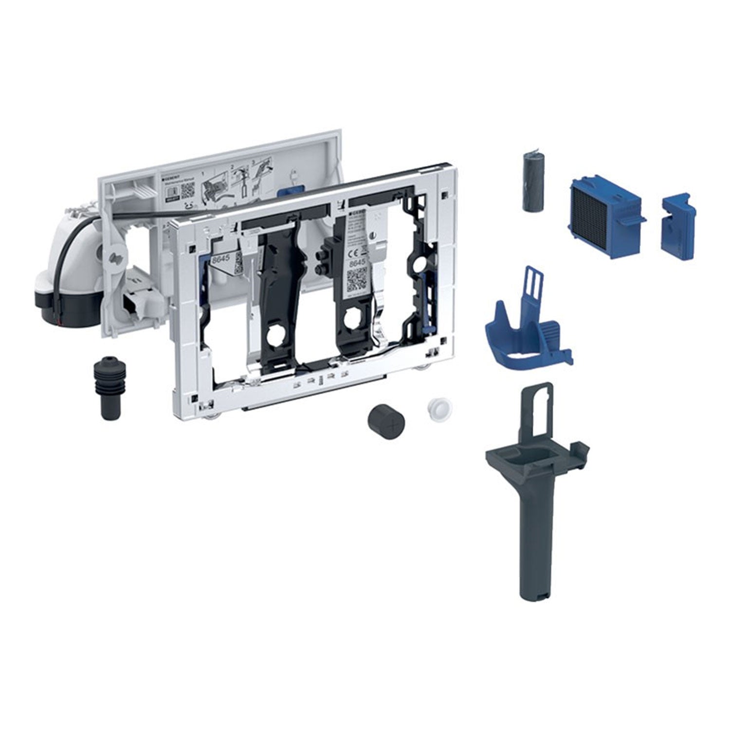 Sistema di sanificazione Geberit DuoFresh per l'apertura laterale delle cassette Sigma 8