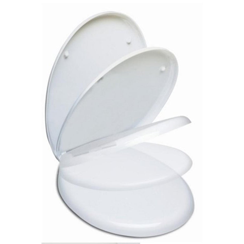 Sedile per wc mascalzone con chiusura rallentata in termoindurente