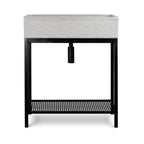 Supporto in metallo nero per acquai XL cm 68