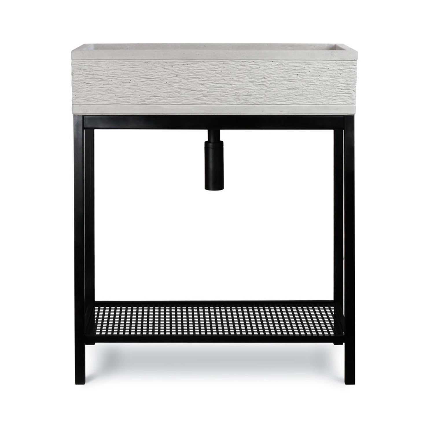 Supporto in metallo nero per acquai XL cm 68