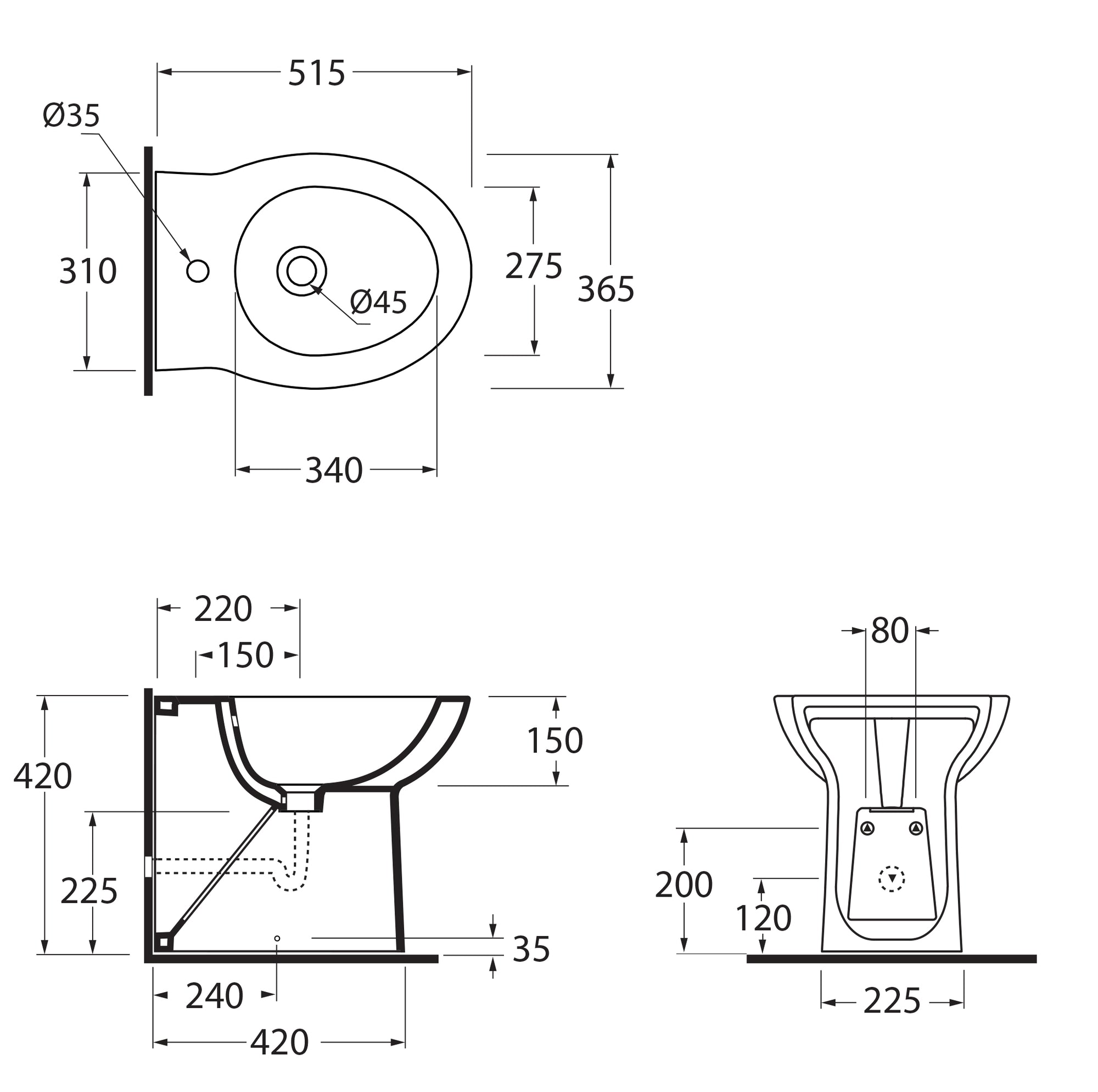 Sanitari filo parete ceramica azzurra fast wc + bidet + sedile soft close slim