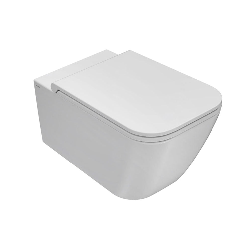 Sanitari Sospesi Ceramica Globo Stone 56 WC + BIDET + SEDILE SOFT CLOSE