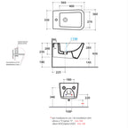 Sanitari Sospesi Ceramica Globo Stone 56 WC + BIDET + SEDILE SOFT CLOSE