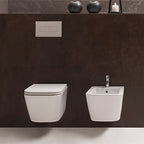 Sanitari Sospesi Ceramica Globo Stone 56 WC + BIDET + SEDILE SOFT CLOSE