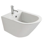 Sanitari Sospesi Senza Brida Ceramica Globo Forty3 57 WC + BIDET + SEDILE SOFT CLOSE
