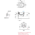Sanitari Sospesi Ceramica Globo Forty3  cm 43  WC + BIDET + SEDILE SOFT CLOSE