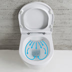 Sanitari Sospesi senza brida Ceramica Globo 4ALL  WC + BIDET + SEDILE