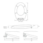 Sedile water in ABS Bathcore - Champagne