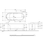 Vasca Idromassaggio Sonia 170x70 con accensione digitale Relax Idrosystem