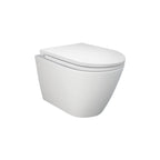 Sanitari sospesi cm 52x36 mod. Sensation wc rimless+bidet+sedile soft close Bianco Opaco