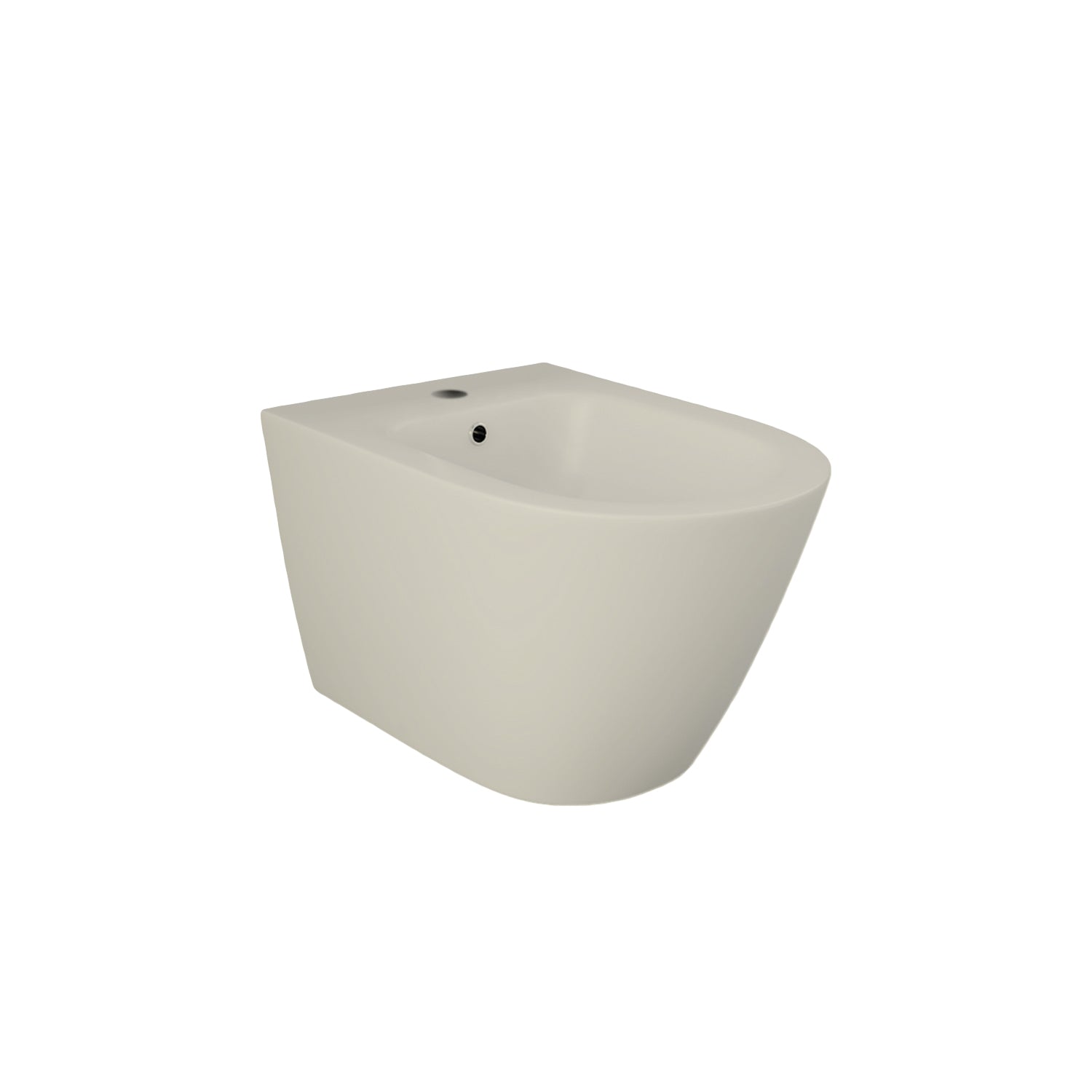 Sanitari sospesi cm 52x36 mod. Sensation wc rimless+bidet+sedile soft close Beige Opaco