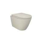 Sanitari sospesi cm 52x36 mod. Sensation wc rimless+bidet+sedile soft close Beige Opaco
