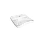 Lavabo disabili ceramica bianca con troppo pieno ideale per disabili