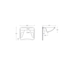 Lavabo disabili ceramica bianca con troppo pieno ideale per disabili