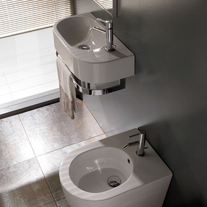 Lavabo Sospeso Ceramica Globo Forty3 55x27 SCT55.BI