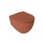 Vaso Sospeso Rimless BathCore Infinity Terracotta Opaco