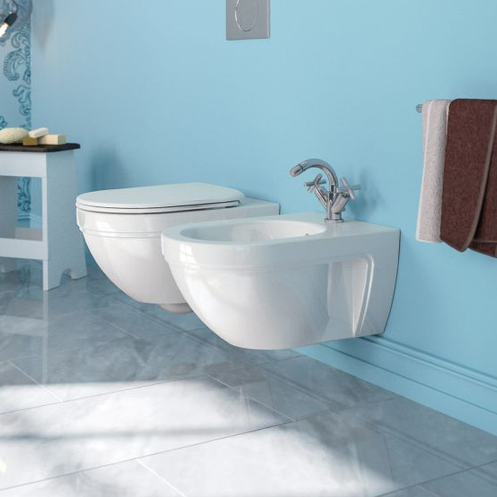 Sanitari Sospesi Ceramica Catalano Canova Royal Smalto Cataglaze Design Classico
