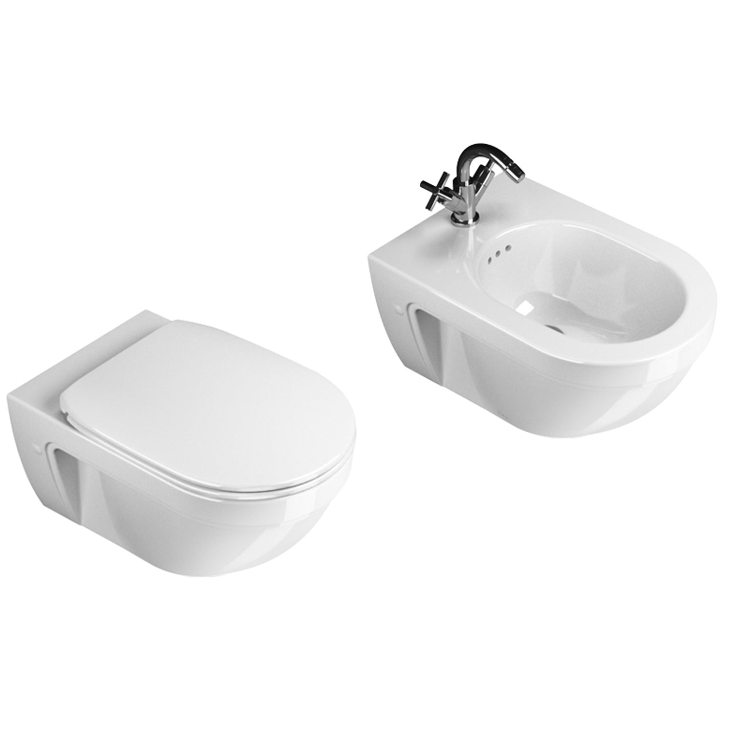 Sanitari Sospesi Ceramica Catalano Canova Royal Smalto Cataglaze Design Classico