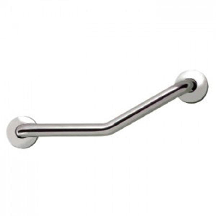 Maniglione di sicurezza da 45 cm con angolo di 135Â° in acciaio inox cromato Koh-i-Noor