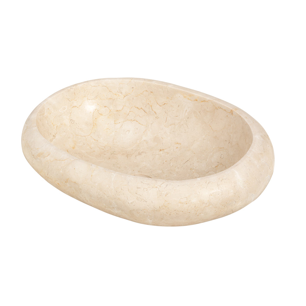 Lavabo da Appoggio in Marmo Boule Beige 60x40