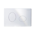 Placca per cassetta incasso pucci eco 2 pulsanti modello Ellisse bianca