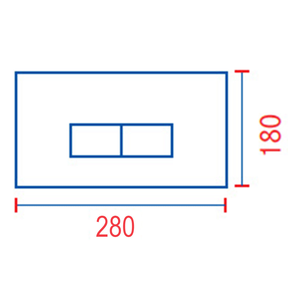 Placca per cassetta incasso Pucci Eco 2 pulsanti modello Linea Bianca