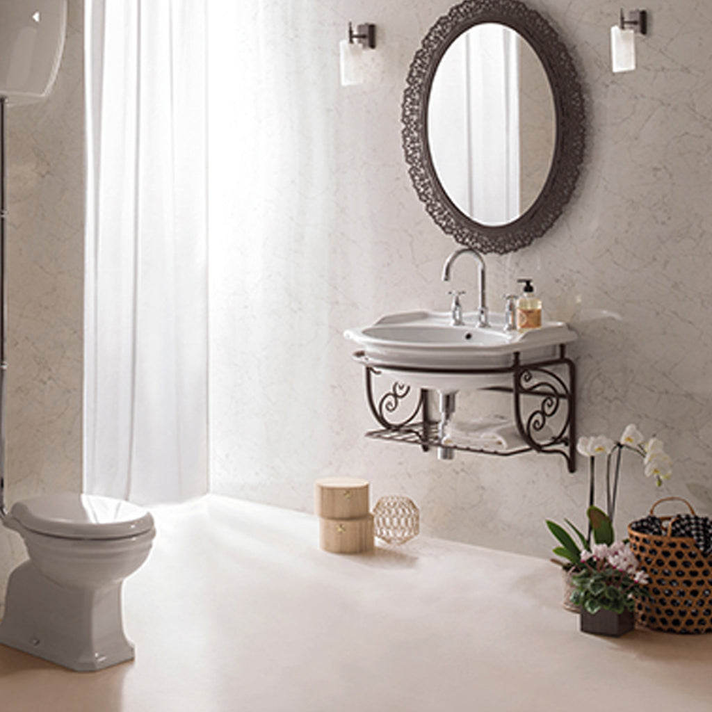 Lavabo sospeso 62x54 cm Ceramica Globo PAESTUM