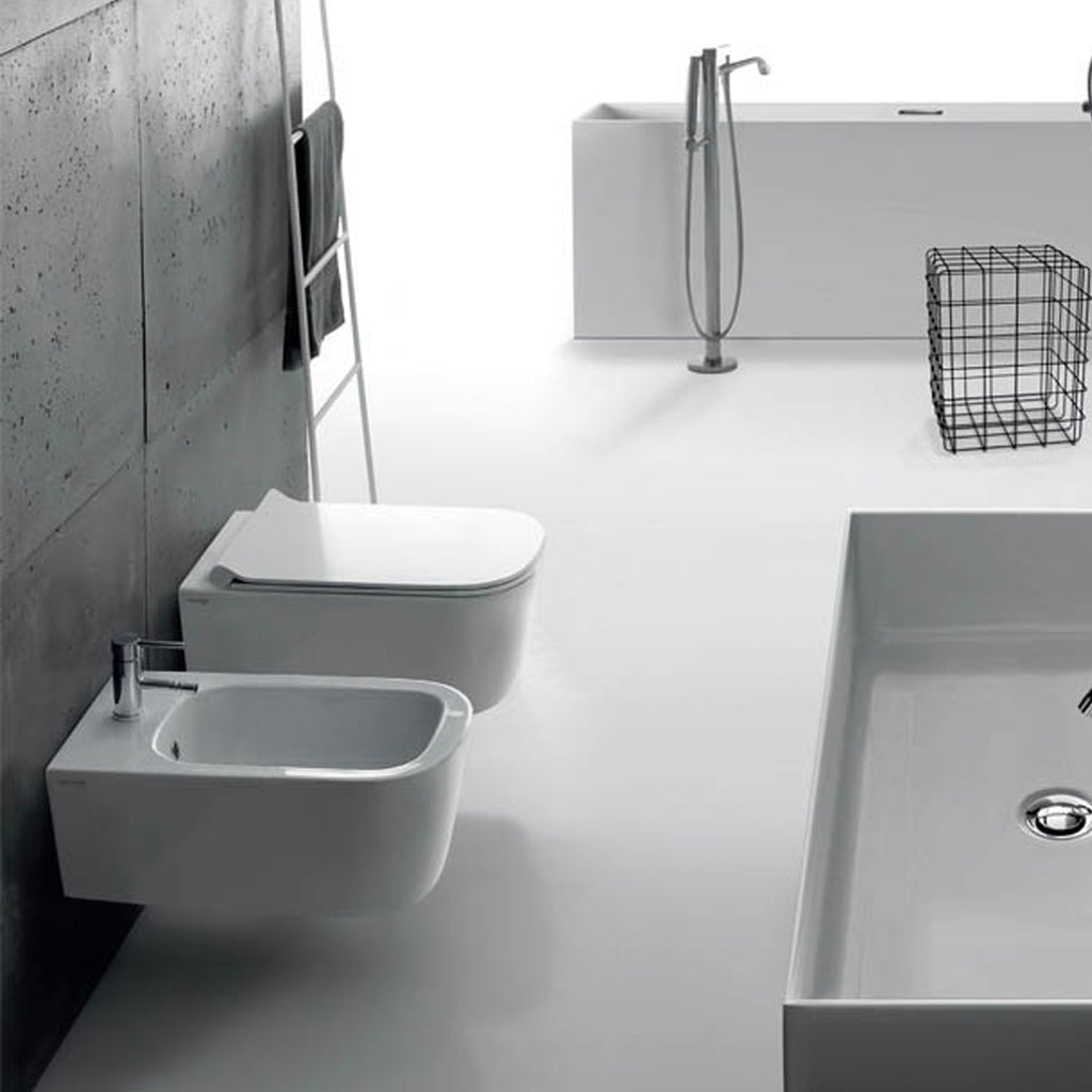 Vaso Sospeso 55x35 cm serie MEG11PRO di Ceramica Galassia con sedile soft close