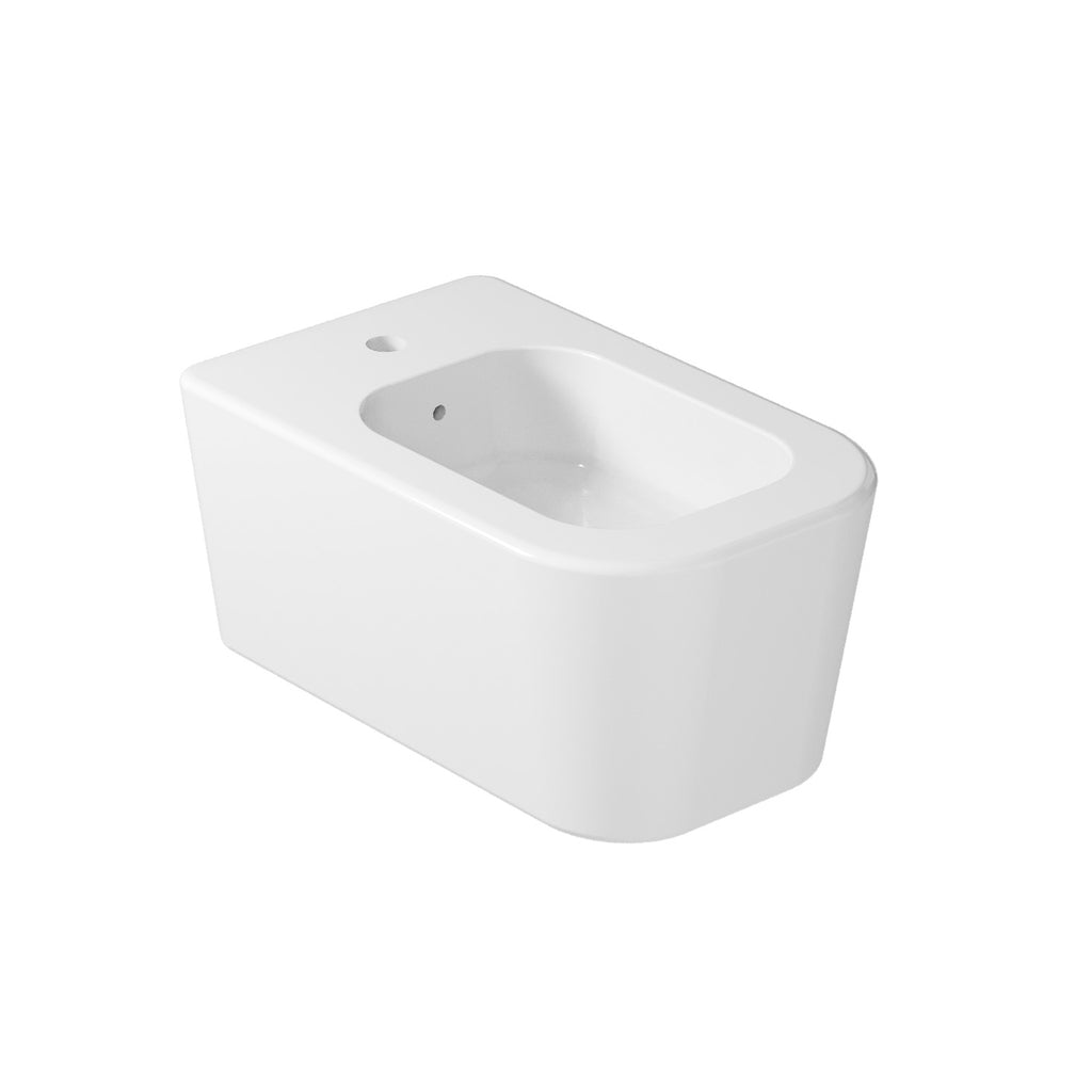 Coppia di sanitari sospesi 55x35 cm serie MEG11PRO di Ceramica Galassia con sedile soft close