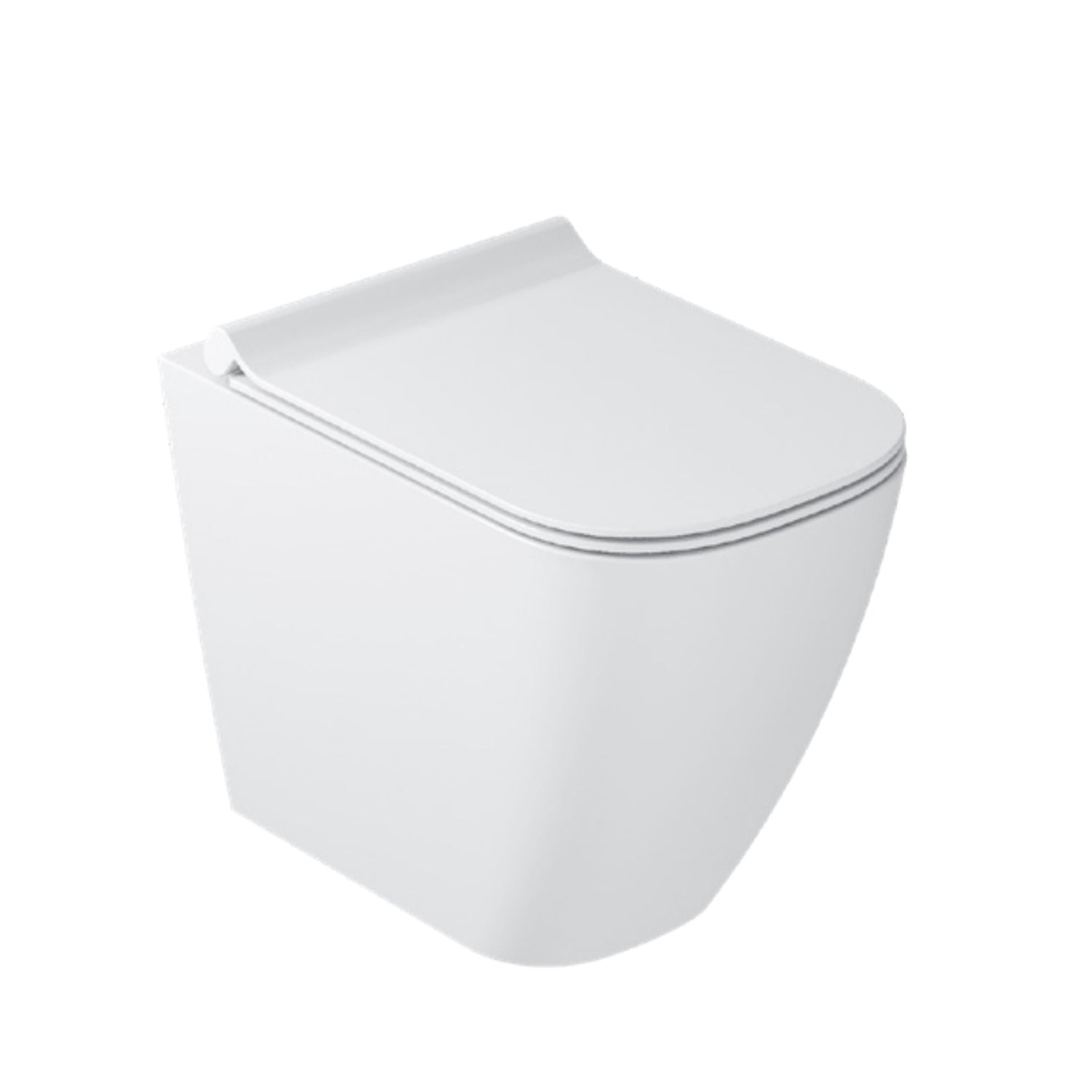 Vaso filomuro 55x35 cm serie MEG11PRO di Ceramica Galassia con sedile slim soft close