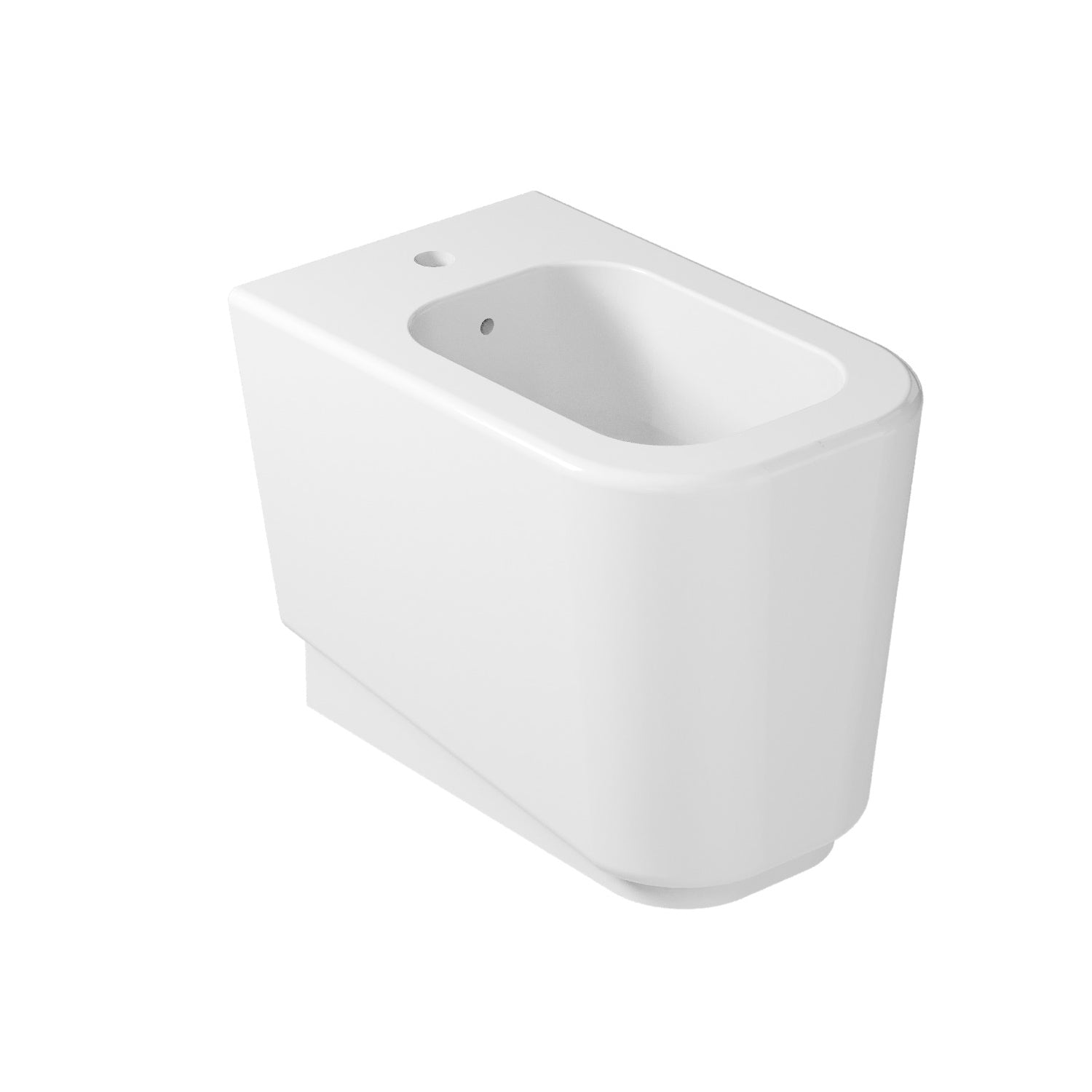 Bidet filomuro monoforo 55x35 cm serie MEG11 di Ceramica Galassia