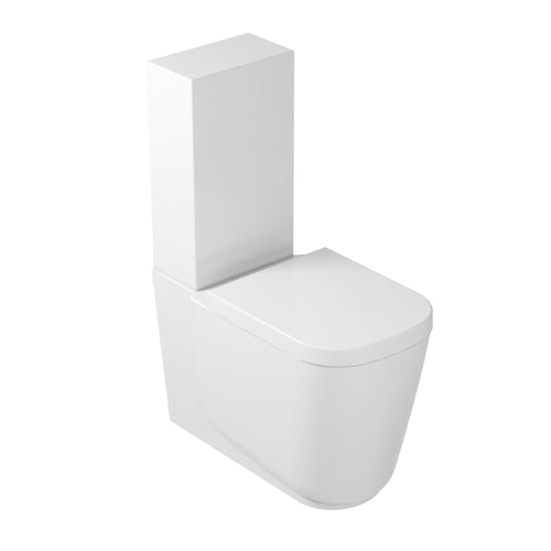 Wc Monoblocco 65x35 cm serie MEG11 di Ceramica Galassia con sedile avvolgente soft close