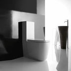 Wc Monoblocco 65x35 cm serie MEG11 di Ceramica Galassia con sedile avvolgente soft close