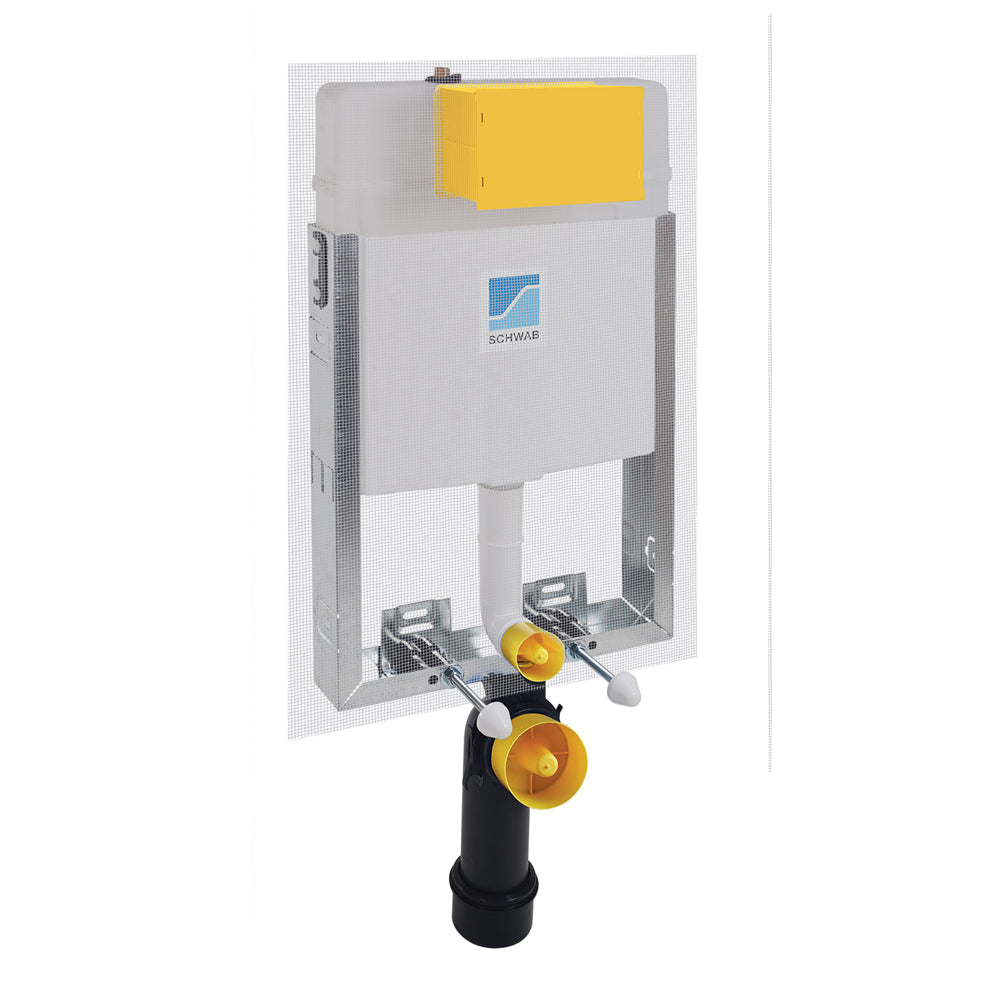 Cassetta incasso Schwab con telaio modello 'Set Wc 199' per wc sospesi