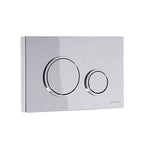 Placca di comando Schwab modello Vela per cassette incasso 199 Cromo lucido