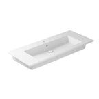 Lavabo vasca unica ad incasso/sospeso serie Plus Design di Ceramica Galassia - Bianco lucido 121x51cm