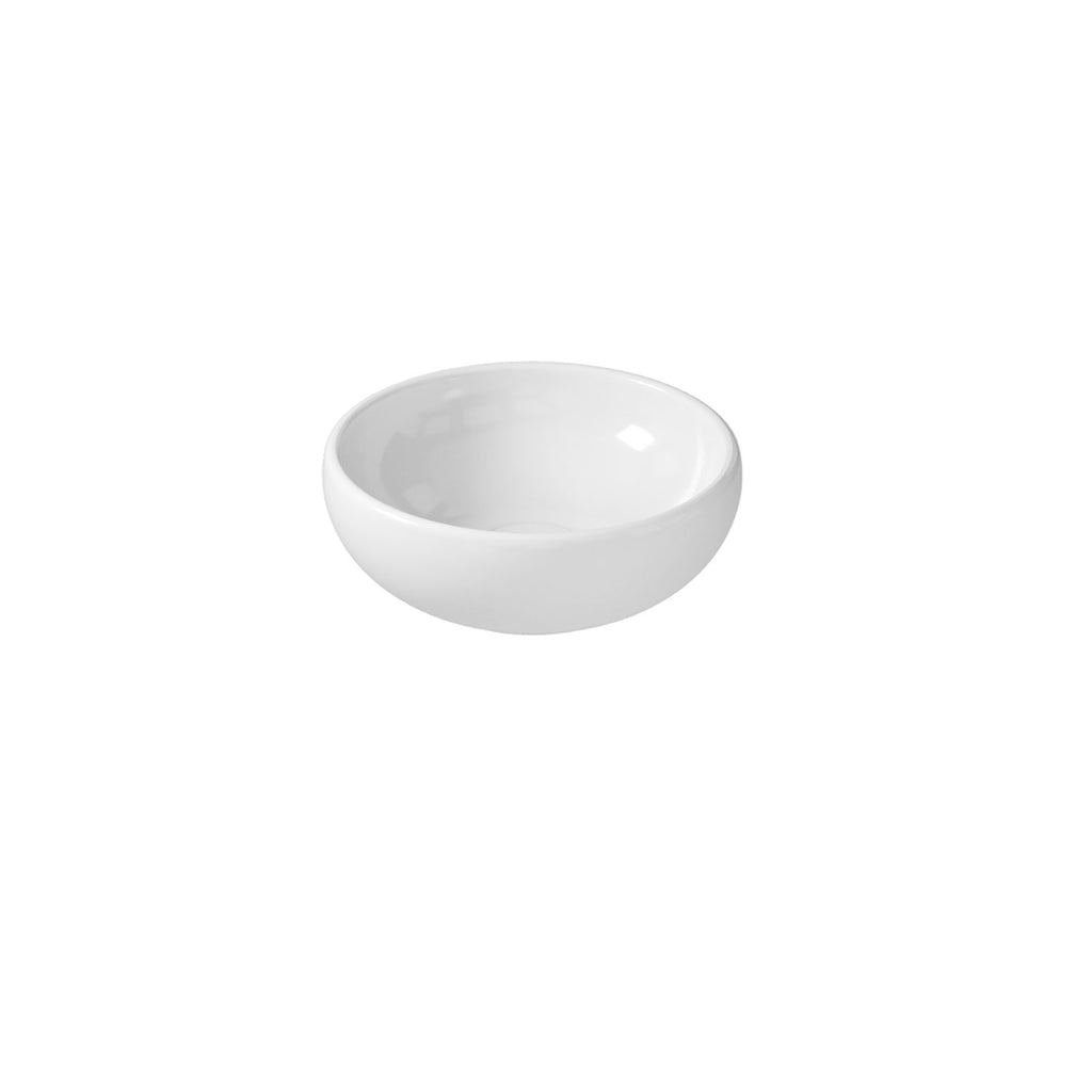 Lavabo da appoggio in ceramica serie Ergo di Ceramica Galassia -  Bianco lucido diam. 42xh16cm
