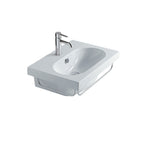 Lavabo sospeso in ceramica serie M2/Eden di Ceramica Galassia -  Bianco lucido 60x42cm