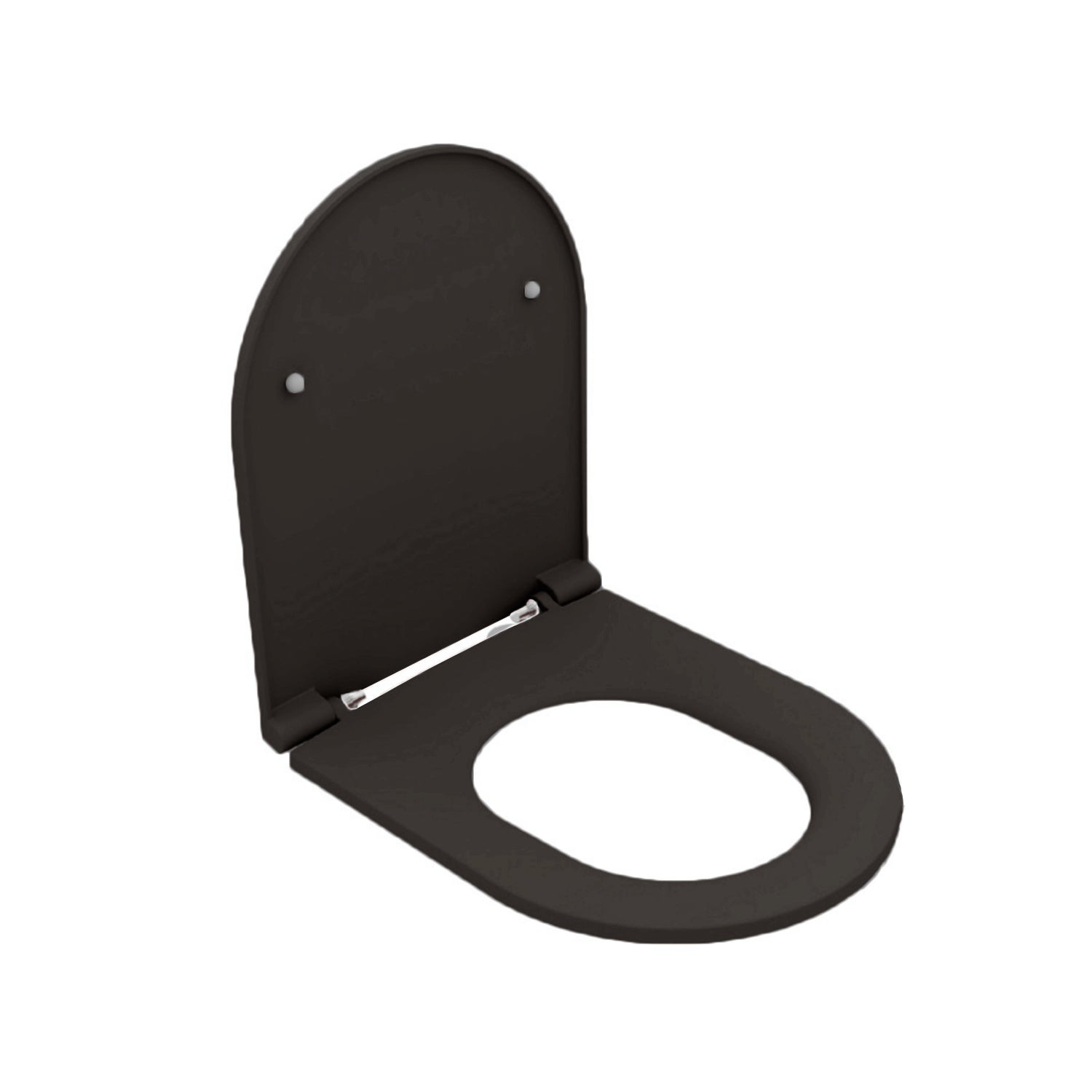 Copriwater Soft Close per vaso sospeso BathCore serie Infinity color Nero Opaco