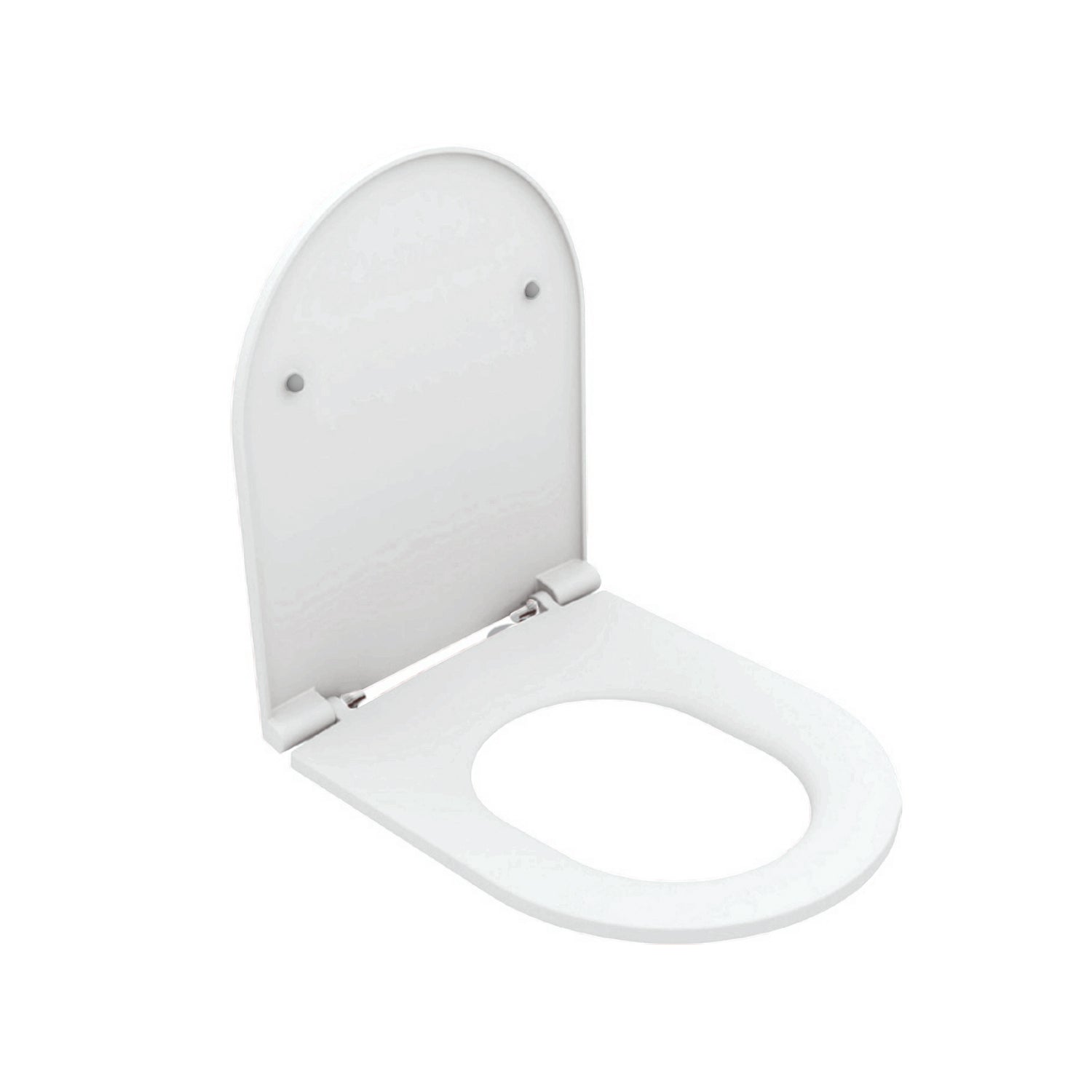 Copriwater Soft Close per vaso sospeso BathCore serie Infinity color Bianco Lucido