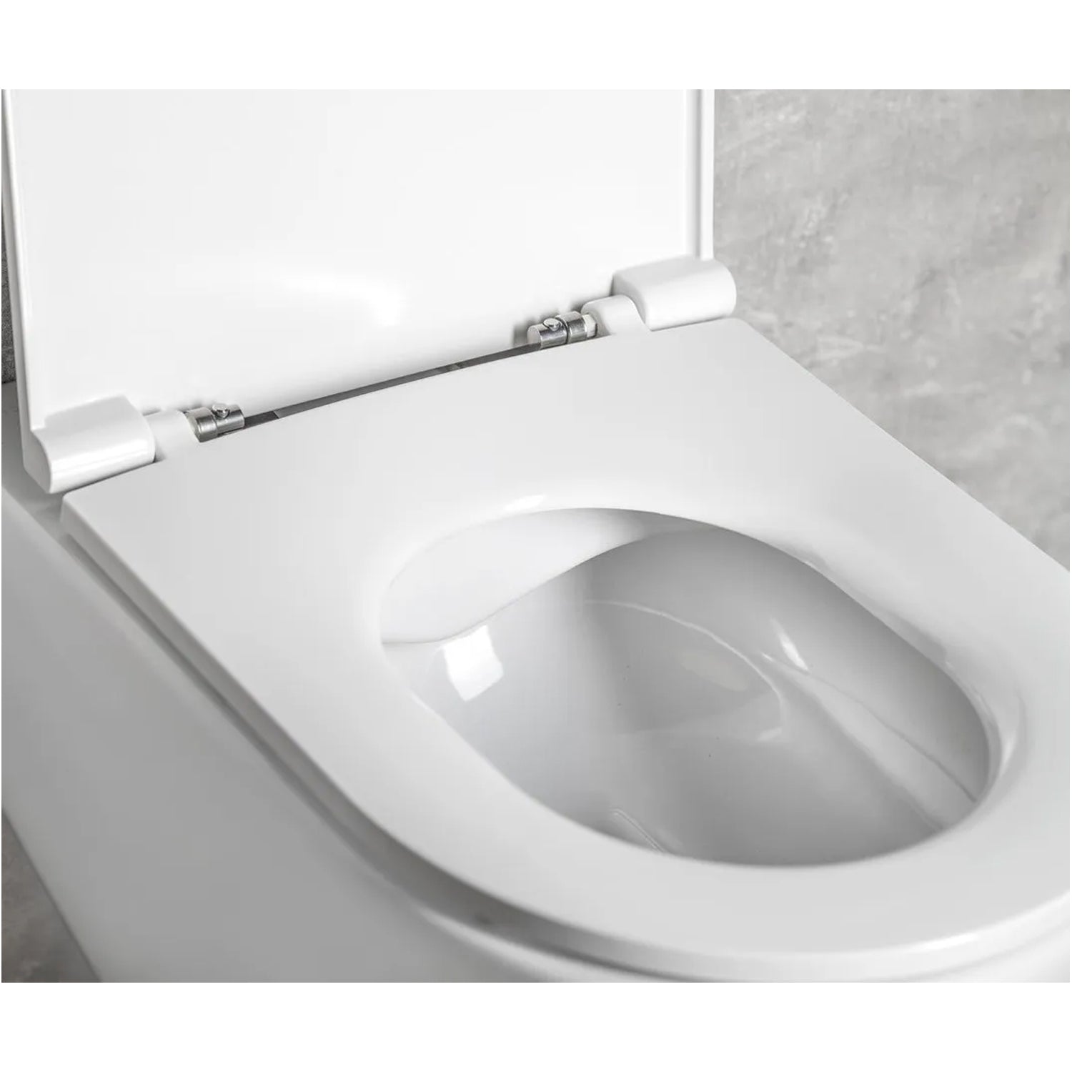 Copriwater Soft Close per vaso Filomuro BathCore serie Infinity color Bianco Lucido