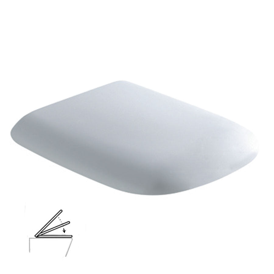 GE020.BI Coprivaso ceramica Globo GENESIS  bianco softclose